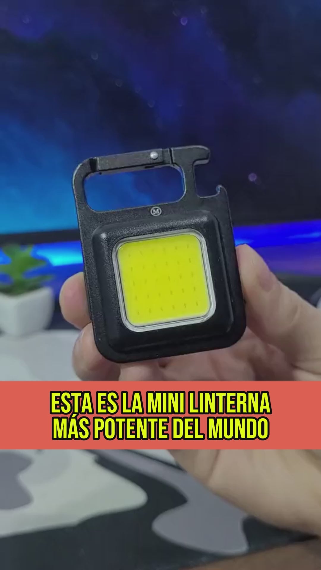 Mini Linterna Llavero Potente Recargable